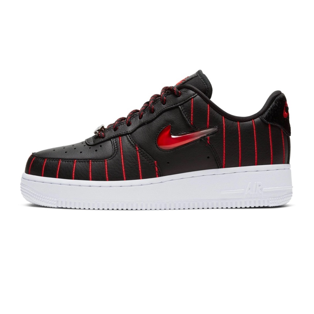 Nike Air Force 1 Jewel QS CHICAGO ALLSTAR Pinstripe Black Red Women's size 9 - Picture 3 of 14